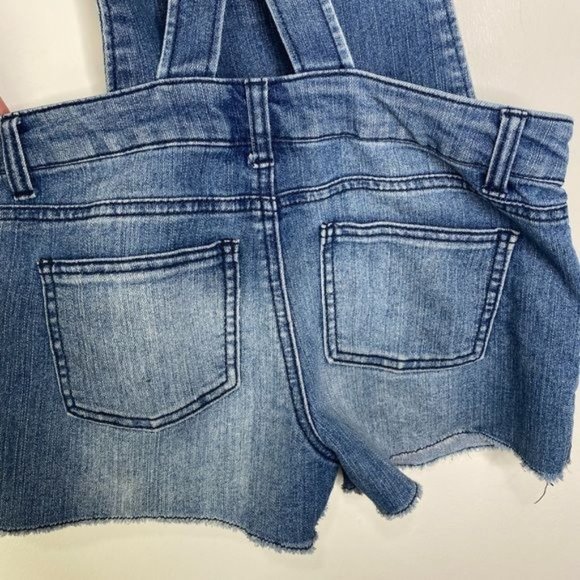 Girls Cherokee Overalls shorts blue size Large - Picture 2 of 7